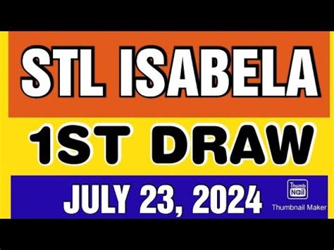 STL Isabela Results July 1 to 31, 2024 .